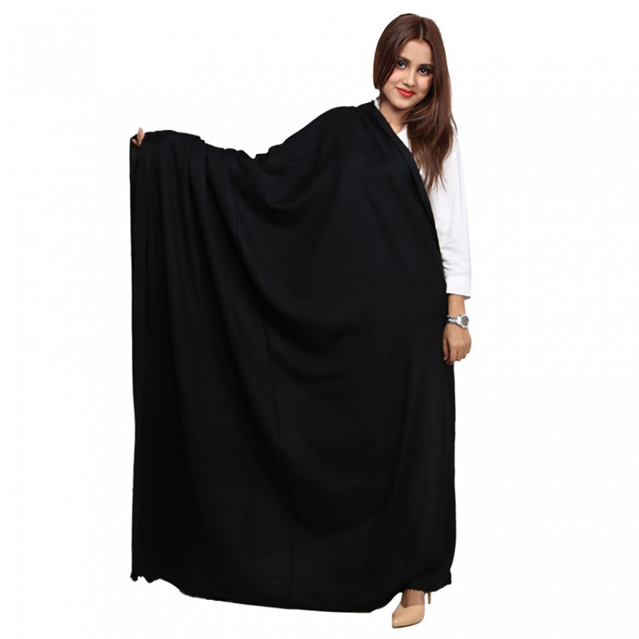 Woolen Pashmina Black Color Kashmiri Shawl For Her SHL-074-2